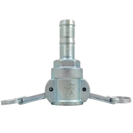 Camlock connector socket with sleeve DN25