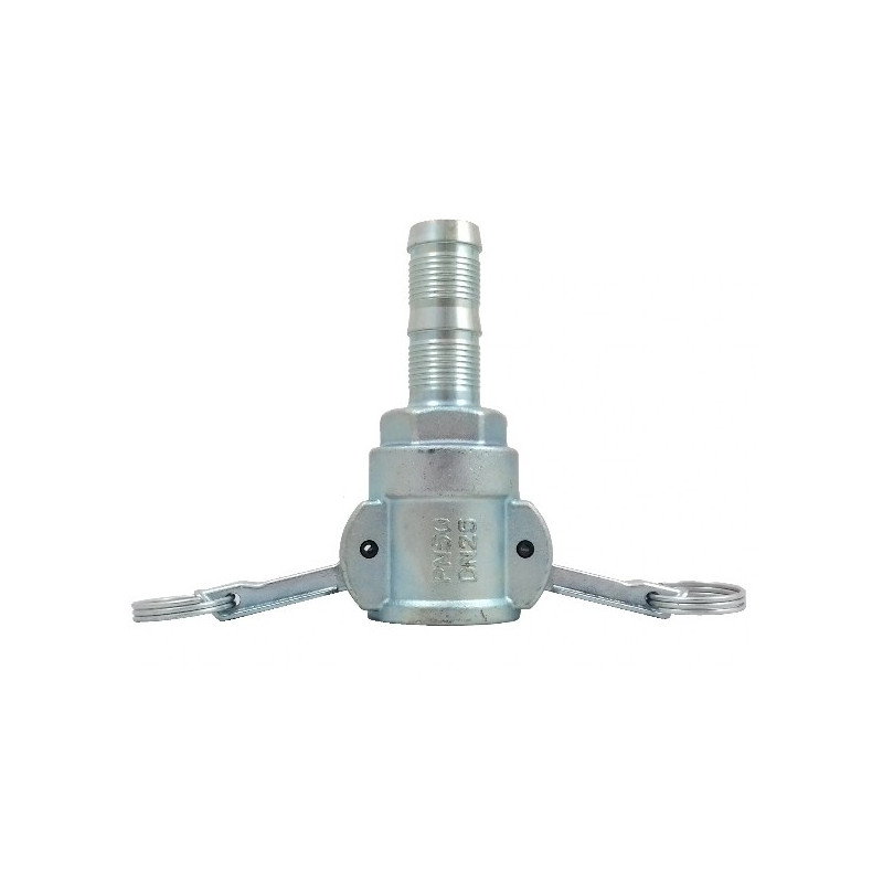 Camlock connector socket with sleeve DN25