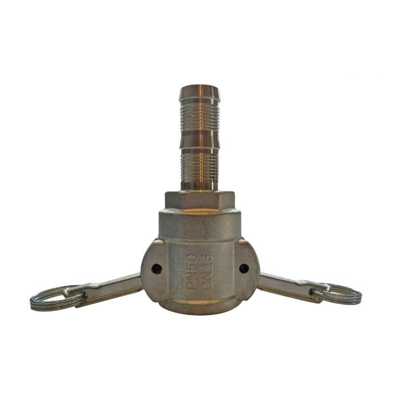 Camlock connector socket with sleeve DN25