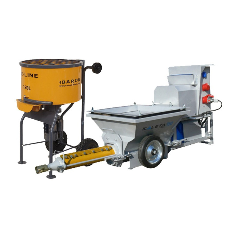 KALETA 150+ plastering machine, BARON E120 mixer