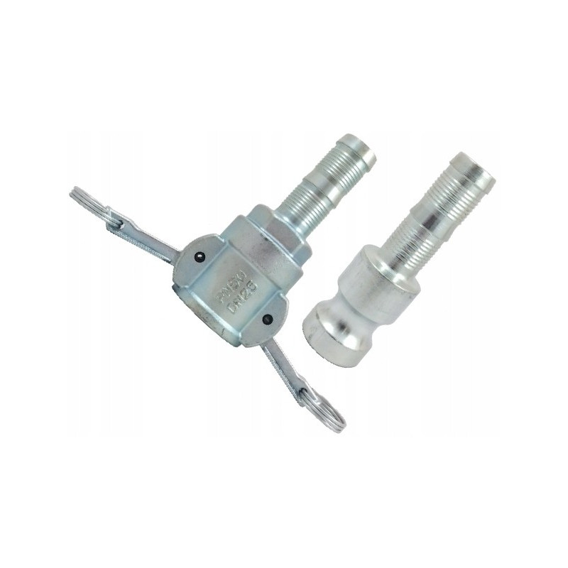 CAMLOCK connector plug + socket with DN25 SR sleeve