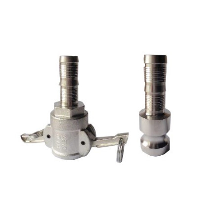 CAMLOCK connector plug + socket with DN25 SR sleeve