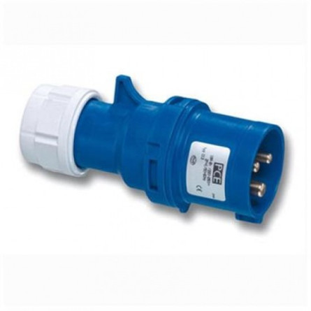 portable plug 16A IP44 BLUE  230V