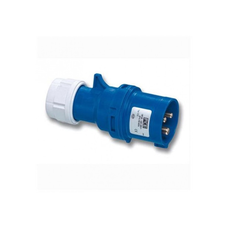 portable plug 16A IP44 BLUE  230V