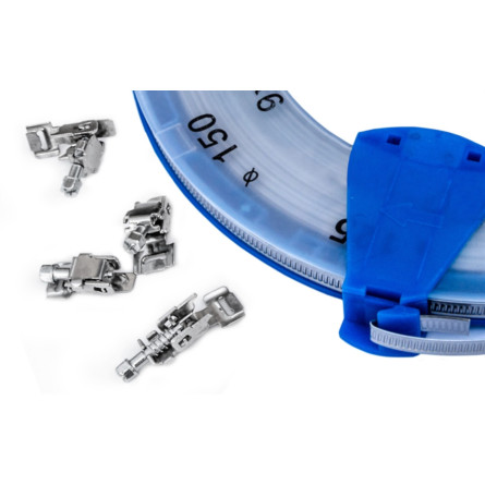 lock with screw for 9 mm worm band