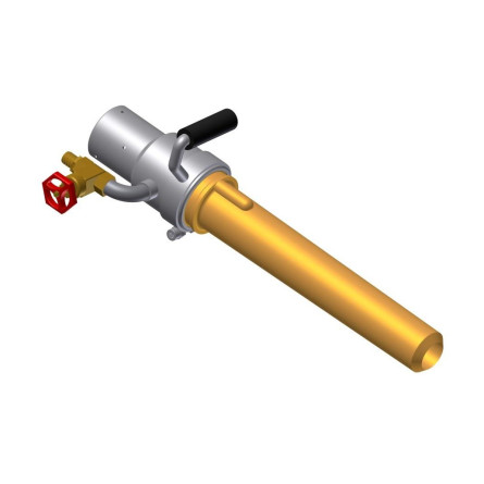 shotcrete gun with DN 40 POLY-FILAMOS nozzle