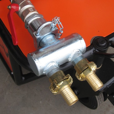 GEKA air connection reducer with 2x25 mm end fittings