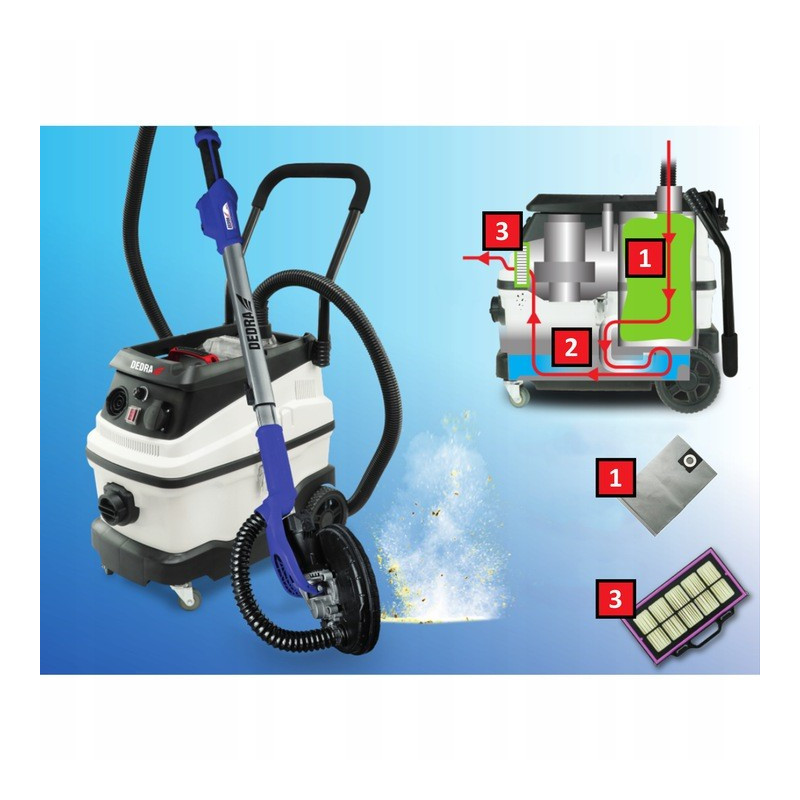DP 1600/30 STRONG construction vacuum cleaner with water filter