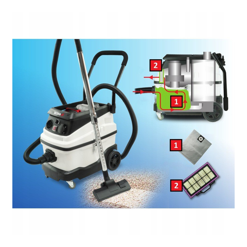 DP 1600/30 STRONG construction vacuum cleaner with water filter
