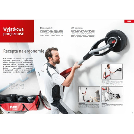 GIRAFFE GE 7 sander with MH-O head and carrying bag