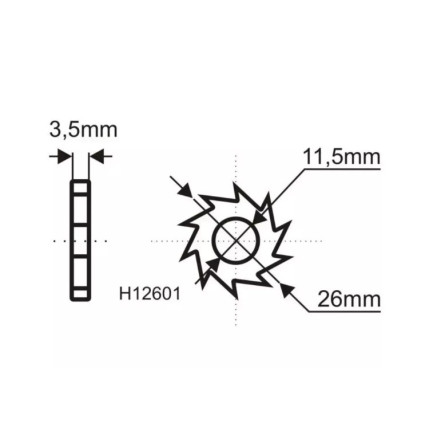H1260 milling and grinding disc for removing paint and adhesives
