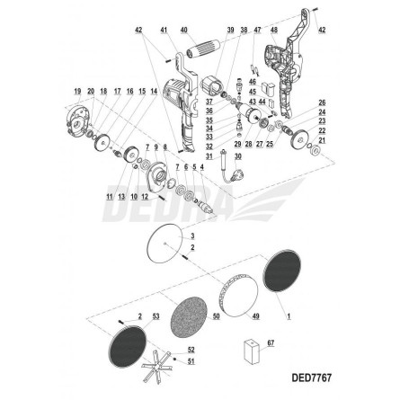 DEDRA 7767 plastering machine switch