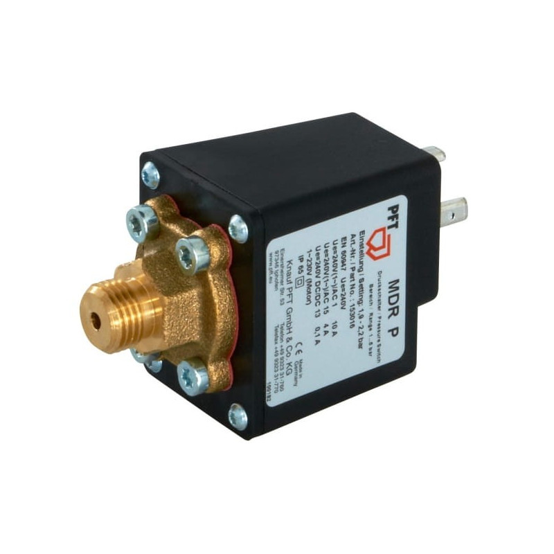 Original water pressure switch for PFT units, MDR P 1/4" 1.9 - 2.2 bar.