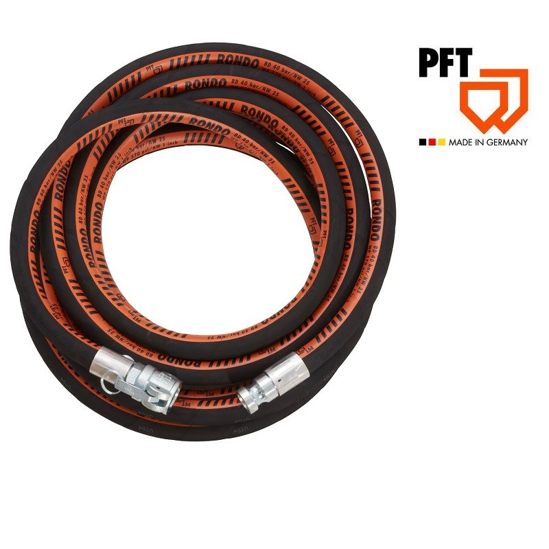 plastering hose DN25, 10 m, gold swivel - PFT RONDO