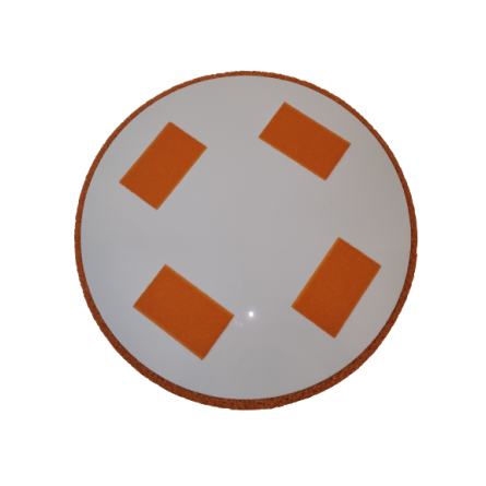 36 cm rubber trowel sponge with ROKAMAT disc