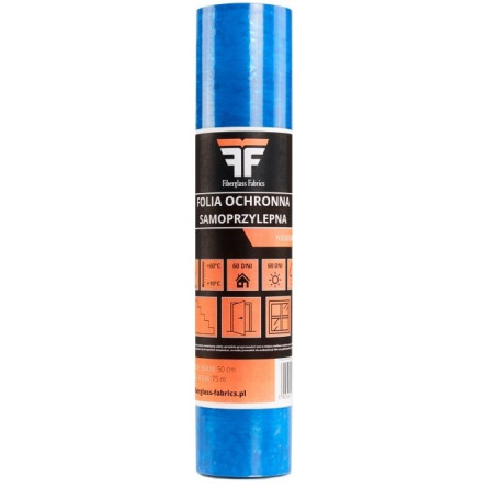 BLUE 50x75 Self-adhesive Window Protection Film