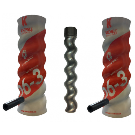 Stator x2 + Rotor D6-3 EVEN WALL TWISTER - orange Complete Screw Pump