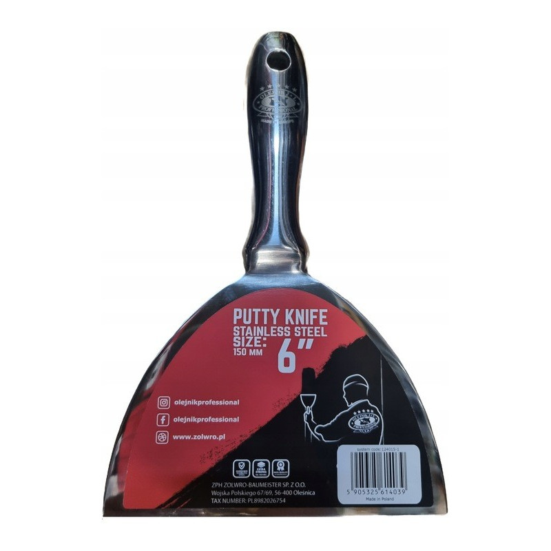 Set of Single-Piece Putty Knives in a Case OLEJNIK 7 Pieces