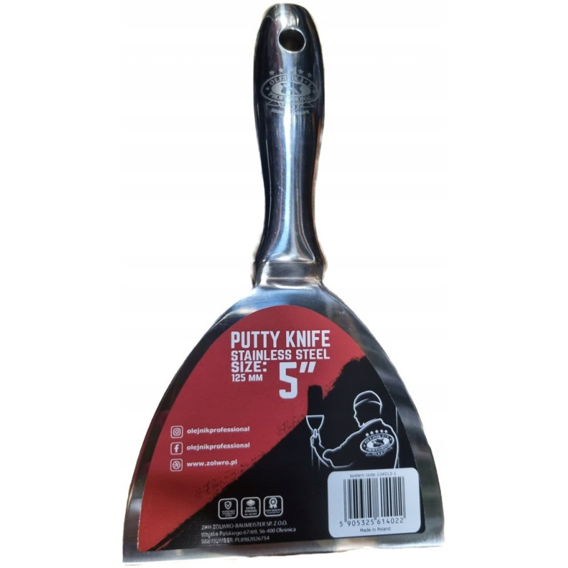 Set of Single-Piece Putty Knives in a Case OLEJNIK 7 Pieces