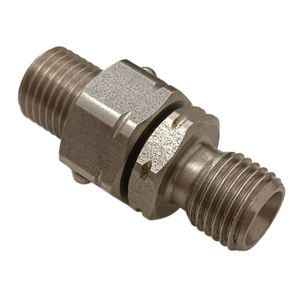 Rotary Hose Connector, external thread 1/4" x 1/4"