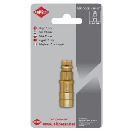 13 mm EURO AIRPRESS pneumatic hose connector
