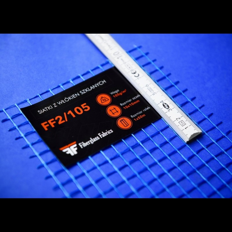 plastering mesh 10x10, 110g, 1m x 50m - blue