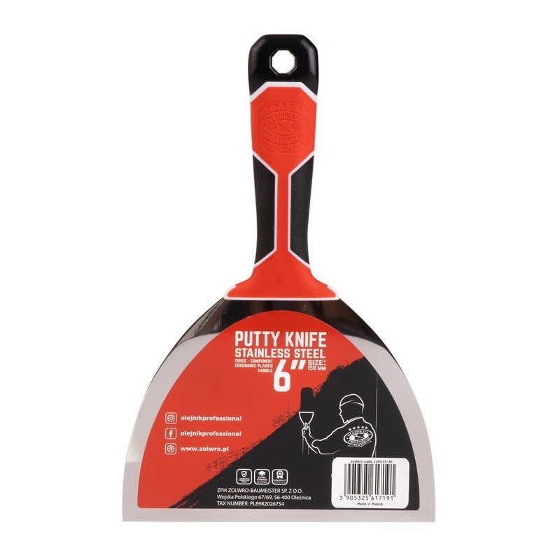 Three-component paint scraper, 150 mm