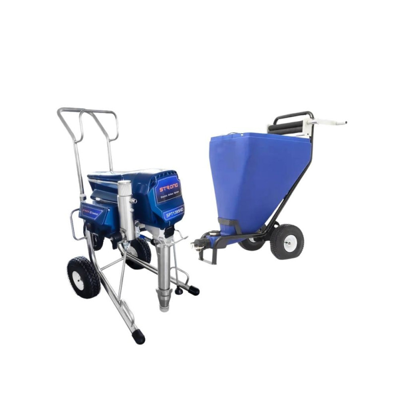 SPT 1395HD Painting and Filling Unit + 105 l Paint and Filler Tank with Strong-Tech Press