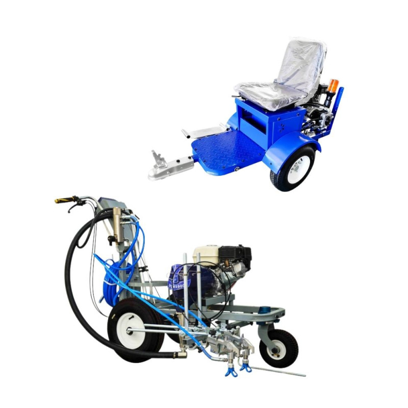 SPLM5900 Road Marking Machine for Lanes + SPLM DRIVER Marking Machine Drive Trolley - Strong-Tech