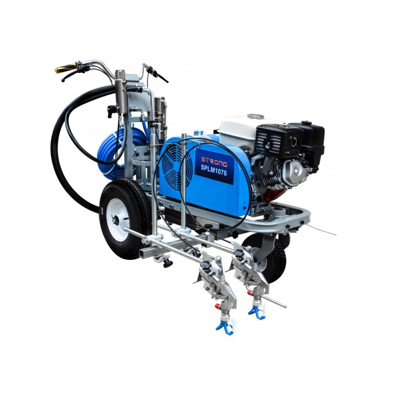 SPLM1076 Road Marking Machine for Lines + SPLM DRIVER Paint Sprayer Drive Trolley - Strong-Tech