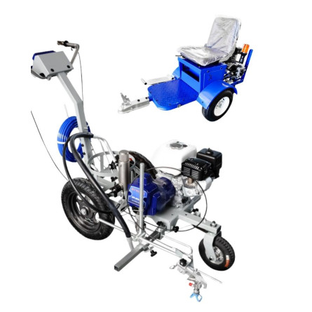SPLM3400 Road Marking Machine for Lanes + SPLM DRIVER Marking Machine Drive Trolley - Strong-Tech