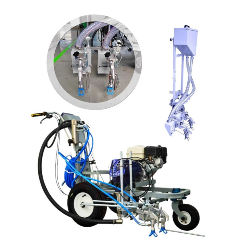 Malowarka Drogowa Do Pasów SPLM5900 + System Posypu Mikrokul Malowarki SPLM5900 -Strong-Tech
