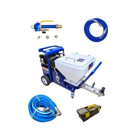 DP-T7X Plastering Unit with Compressor + Styrofoam and Facade Sander - Strong-Tech