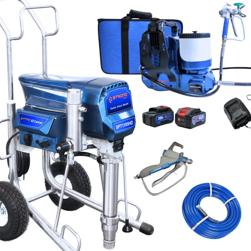 Agregat malarsko-szpachlarski Strong-Tech SPT 1195HD + Agregat-Pistolet Malarski QuickSpray - Strong-Tech
