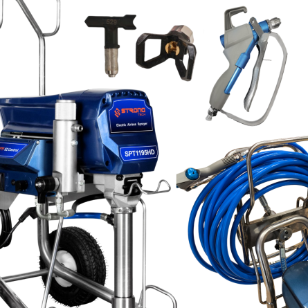 Agregat Malarski SPT 1195HD ze Zwijadłem Węża Malarskiego REEL Strong-Tech
