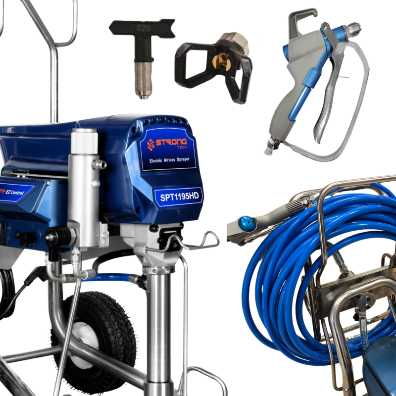 Agregat Malarski SPT 1195HD ze Zwijadłem Węża Malarskiego REEL Strong-Tech Agregat Malarski SPT 1195HD ze Zwijadłem Węża Malarskiego REEL Strong-Tech