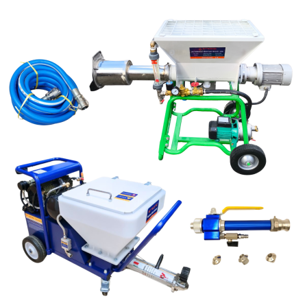 DP-T7X Plastering Unit with Compressor + N35 230V Strong-Tech Flow Mixer
