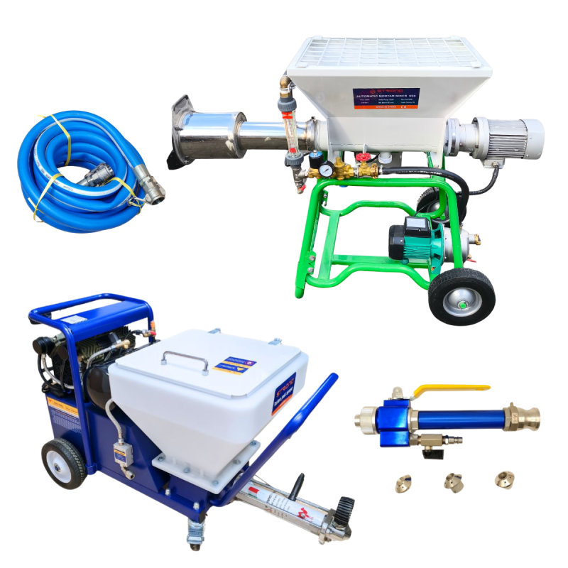 Agregat Tynkarski z Kompresorem DP-T7X + Mieszarka Przepływowa N35 230V Strong-Tech Agregat Tynkarski z Kompresorem DP-T7X + Mieszarka Przepływowa N35 230V Strong-Tech