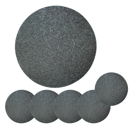 SET OF 5x 24 grit sandpaper for polystyrene, 37 cm, without holes
