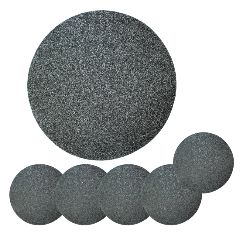 SET OF 5x 24 grit sandpaper for polystyrene, 37 cm, without holes