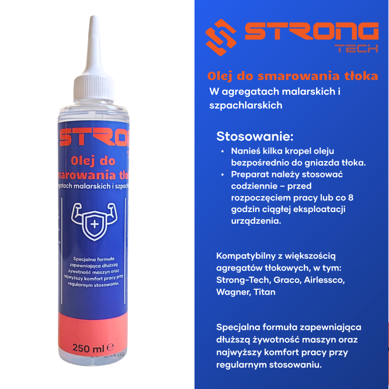 olej do smarowania tłoka 0,25l - STRONG-TECH