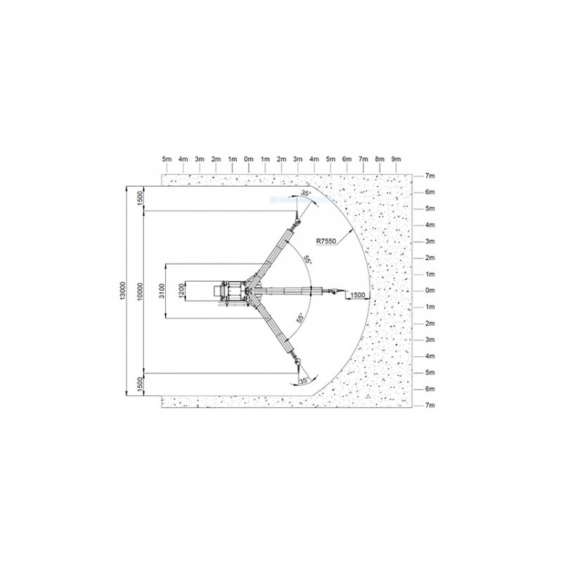 Manipulator–Ramię Do Natrysku Betonu TURBOSOL TSR-7