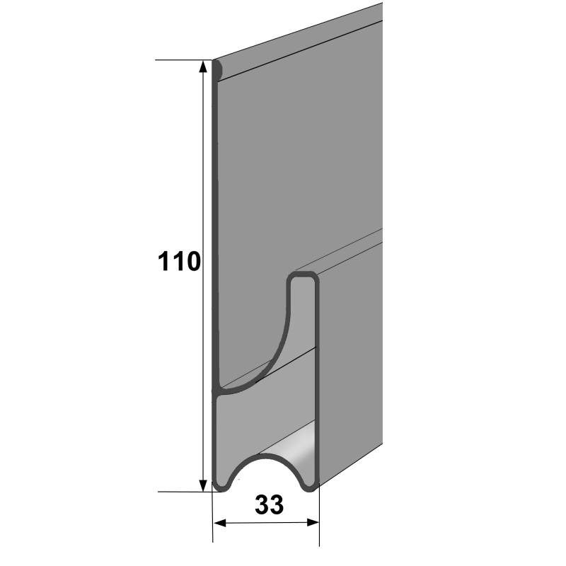 plastering trowel type B 250 cm SŁOWIK