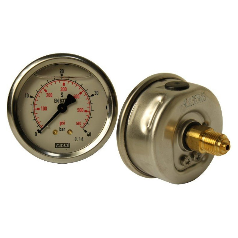 pressure gauge 0-40 bar rear outlet - IM 63PBL40