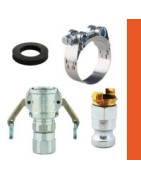 Connectors, seals, clamps