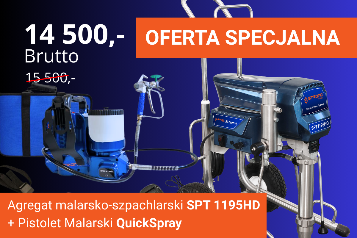 Agregat SPT 1195HD + Agregat-Pistolet Malarski QuickSpray - Strong-Tech